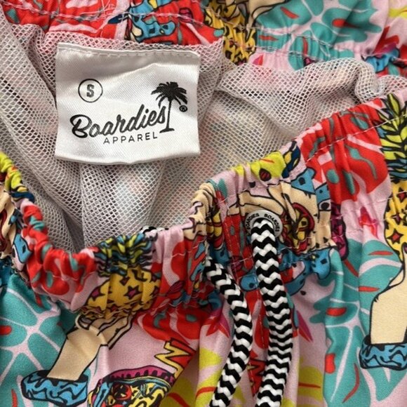 Boardies Apparel Women’s shorts size S Lined Aloha Fruit Hands swim surf beachy - Picture 2 of 10